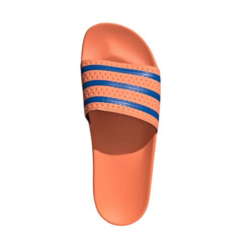 blauwe oranje adidas slippers|Adidas bad slippers.